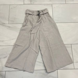 Cropped wide leg trouser